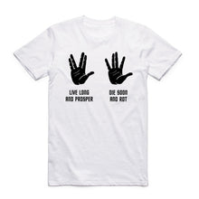 Load image into Gallery viewer, Asian Size Printing Movie Live Long and Prosper T-shirt