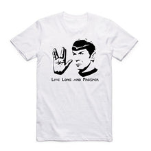 Load image into Gallery viewer, Asian Size Printing Movie Live Long and Prosper T-shirt