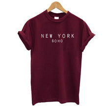 Load image into Gallery viewer, New York Soho Letter Tshirts