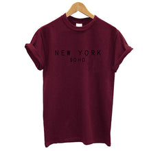 Load image into Gallery viewer, New York Soho Letter Tshirts