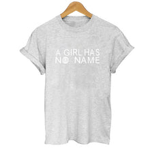 Load image into Gallery viewer, A Girl Has No Name Letter Print T Shirt