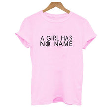 Load image into Gallery viewer, A Girl Has No Name Letter Print T Shirt